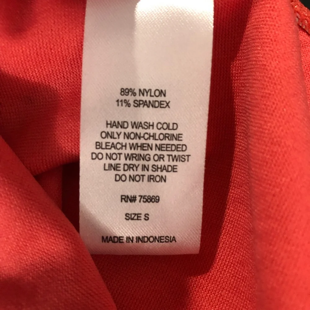 NEW Hola Honey Swim Bikini Bottoms, Size Small, Red Orange